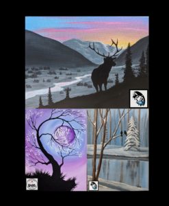 Pop Up Painting party at Bias Brewing Kalispell by Creative Canvas