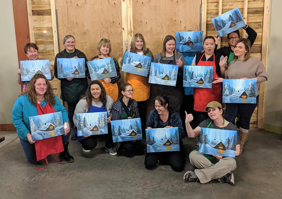 paint parties in kalispell montana, step by step painting lessons